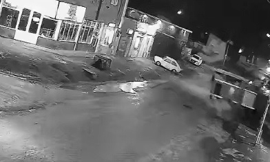 Vuelco de una autobomba en Río Gallegos